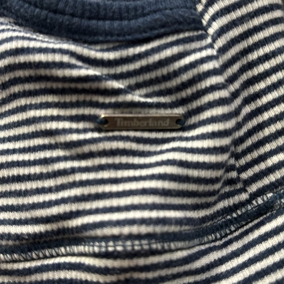 Vintage Timberland Navy and White Striped Shirt - Picture 3 of 5